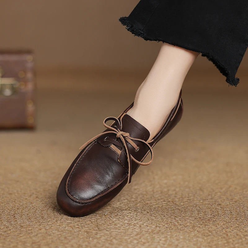 Women's Vintage Suede Leather Loafers
