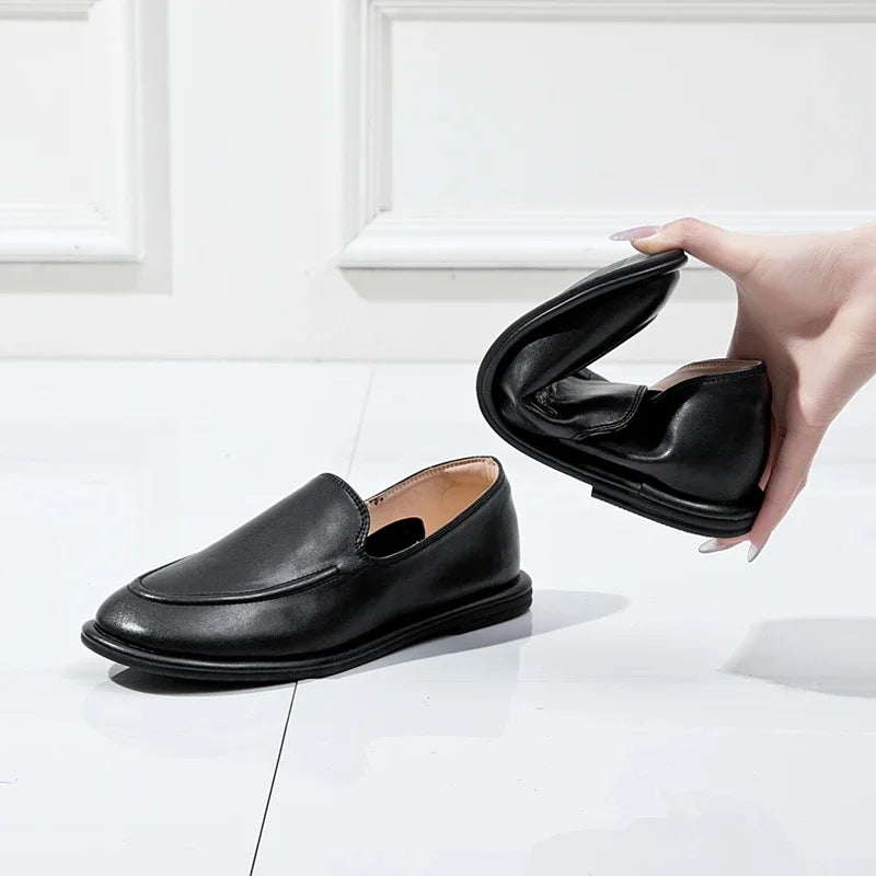 Women's Leather Mary Jane Loafers