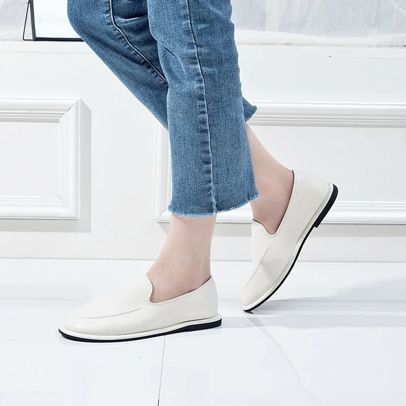 Women's Leather Mary Jane Loafers