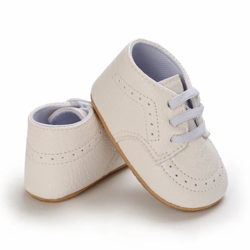 Baby Retro PU Leather First Walkers