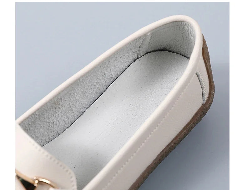 Women's Leather Boat Loafers