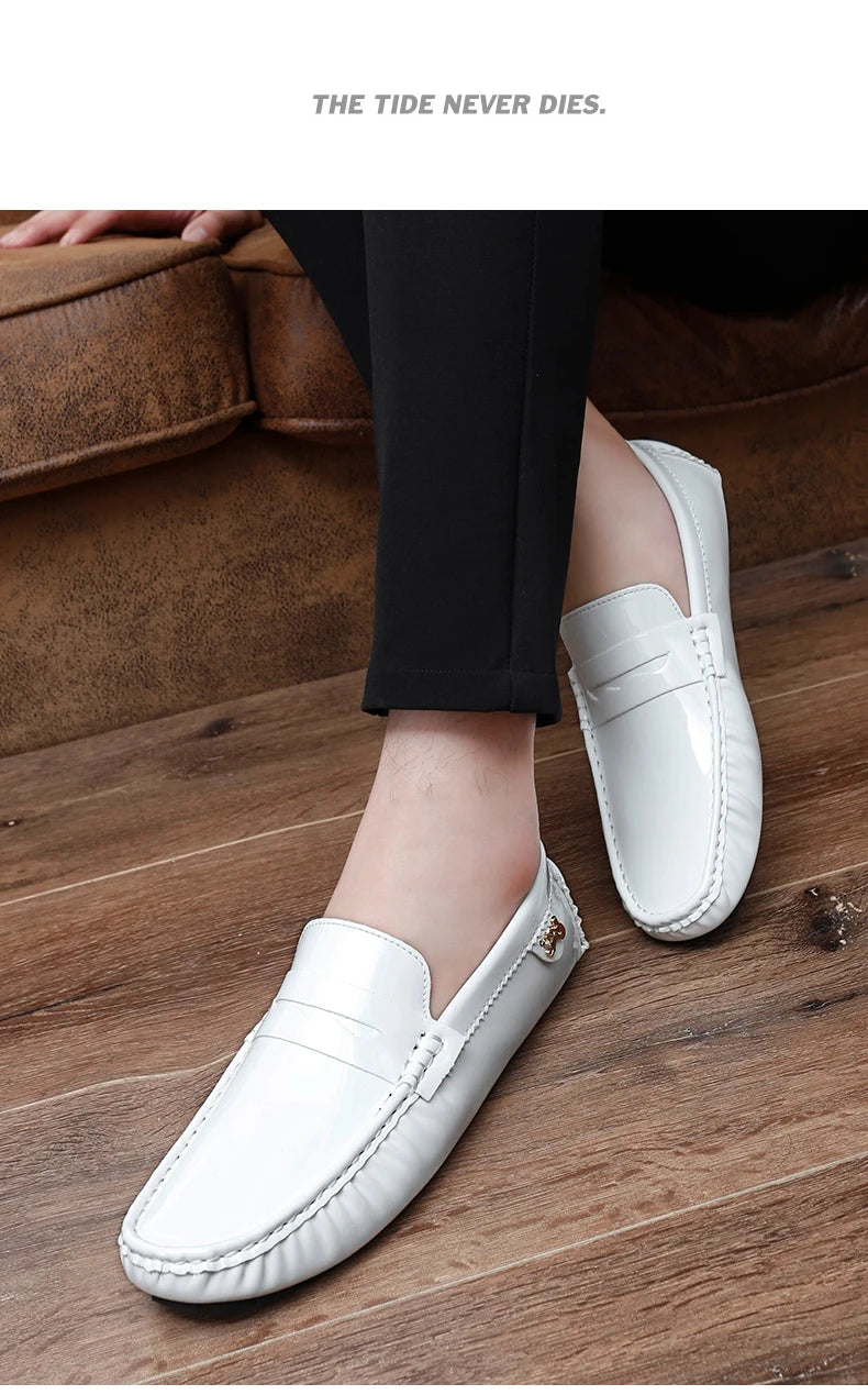 Women's Patent Leather Slip-On Loafers