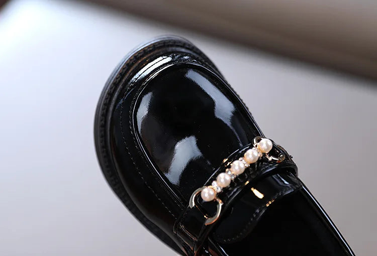 Girls' British Style Wedding Loafers