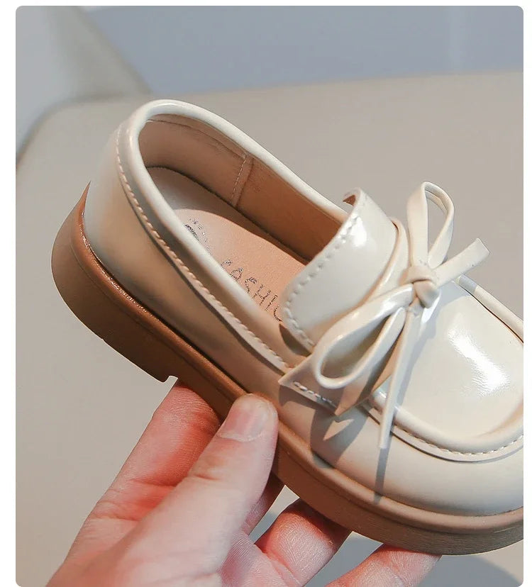 Kids' Black Thick Sole School Loafers