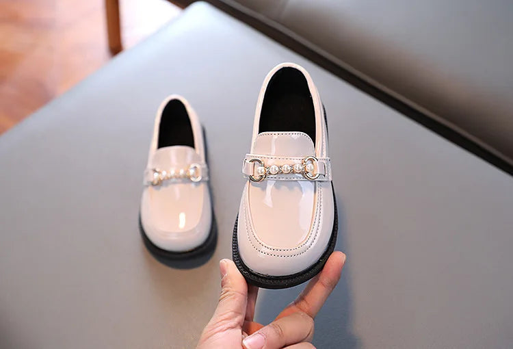 Girls' British Style Wedding Loafers
