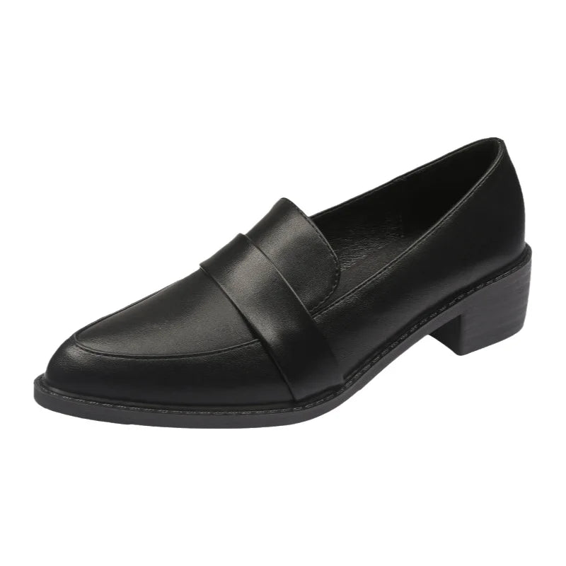 Women's Black Patent Leather Work Loafers
