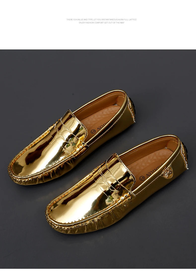 Women's Patent Leather Slip-On Loafers