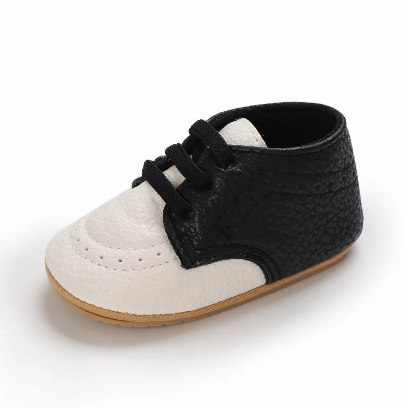 Baby Retro PU Leather First Walkers