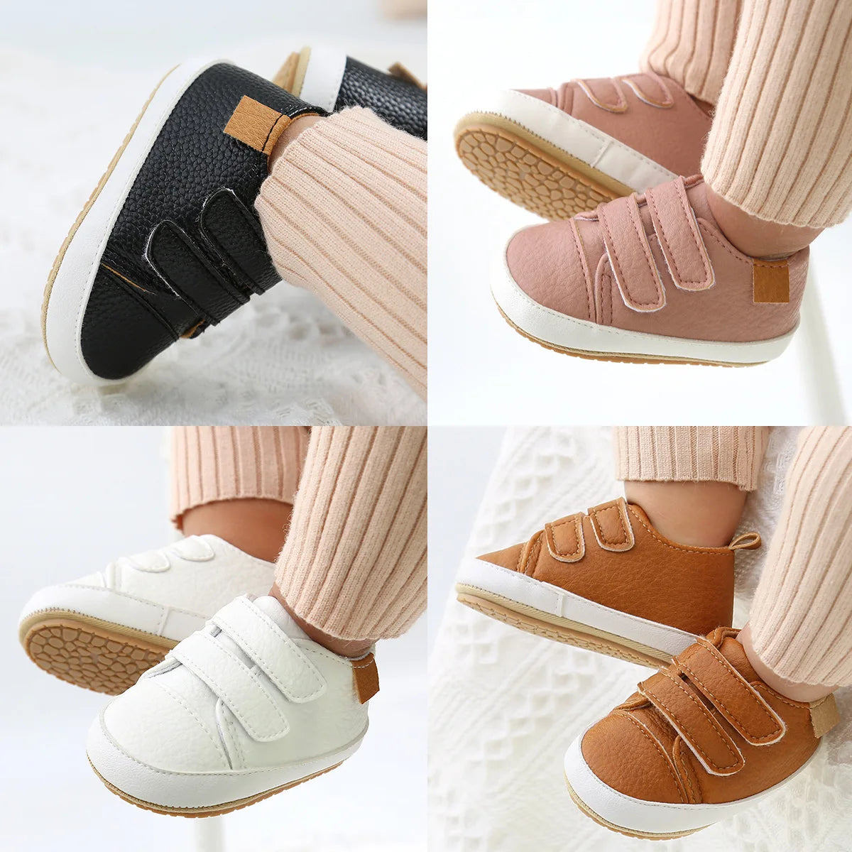 Baby Soft Soled PU Walking Shoes