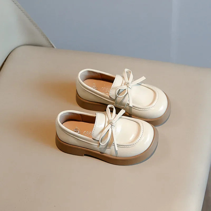 Kids' Black Thick Sole School Loafers
