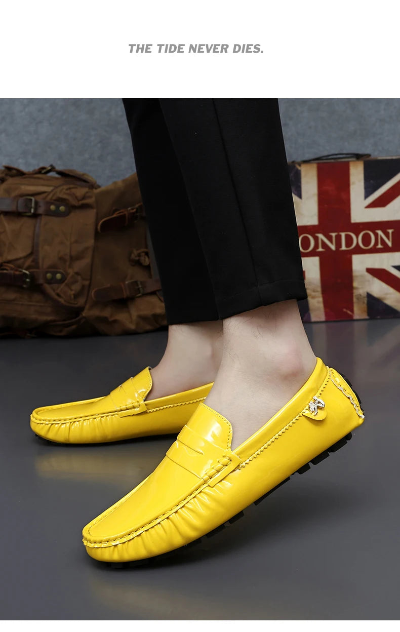 Women's Patent Leather Slip-On Loafers