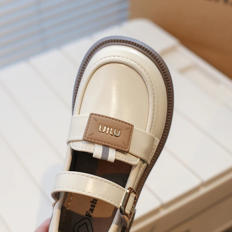 Kids' Designer Leather Party Flats