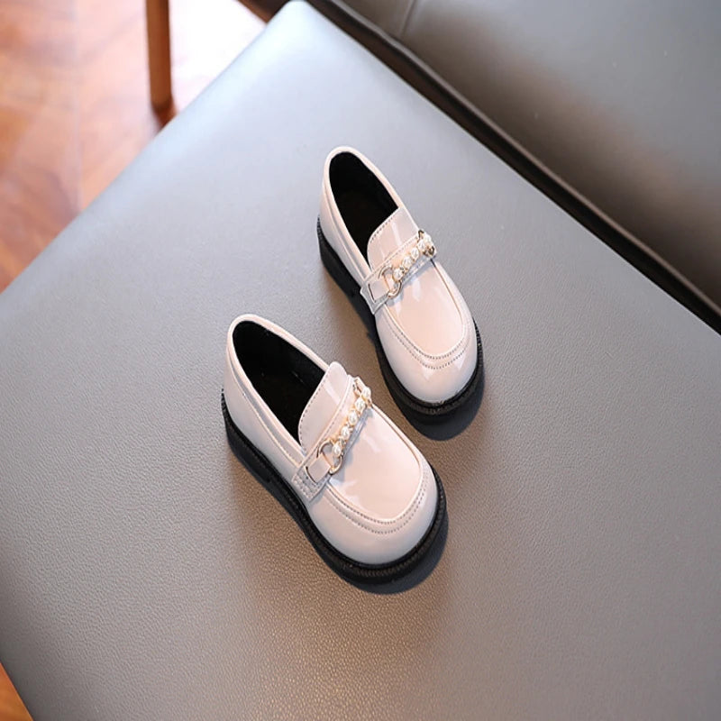 Girls' British Style Wedding Loafers