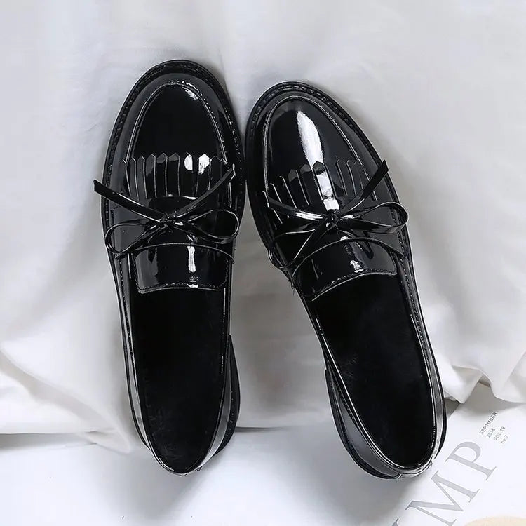 Women's Butterfly Knot Tassel Loafers