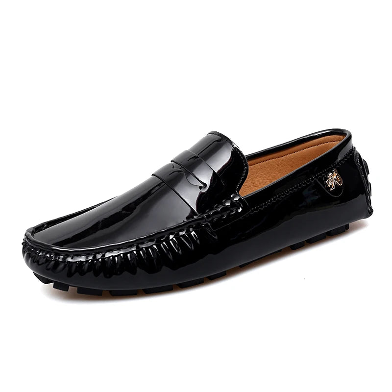 Women's Patent Leather Slip-On Loafers