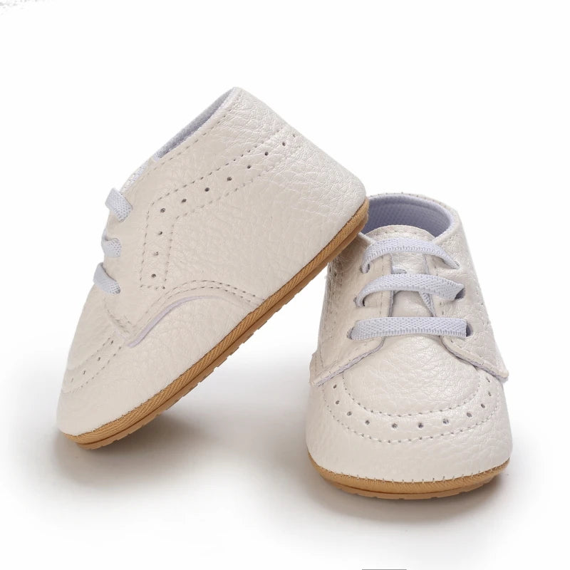 Baby Retro PU Leather First Walkers