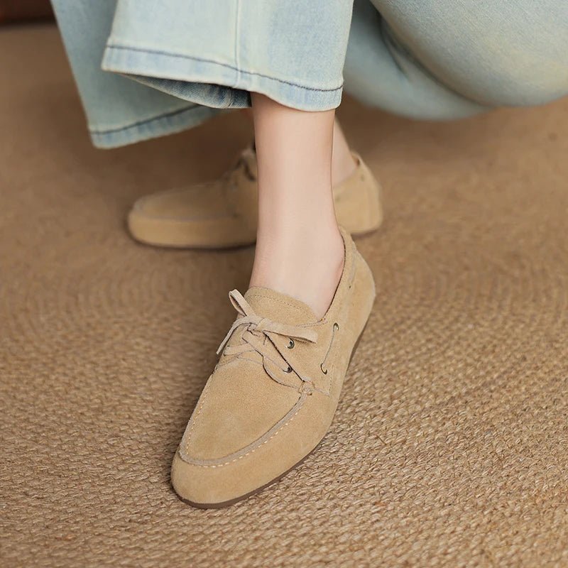 Women's Vintage Suede Leather Loafers