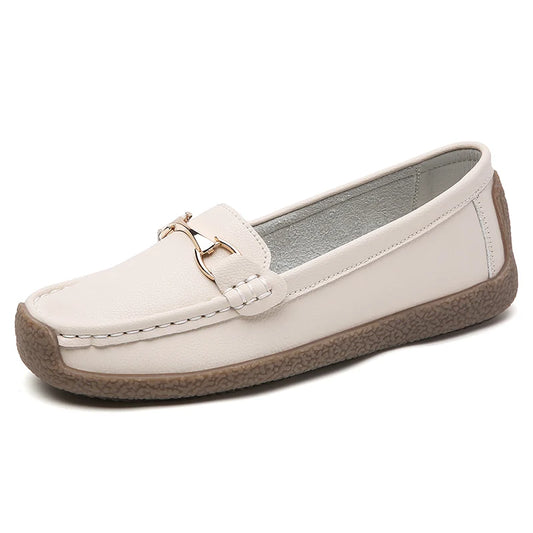 Women's Leather Boat Loafers