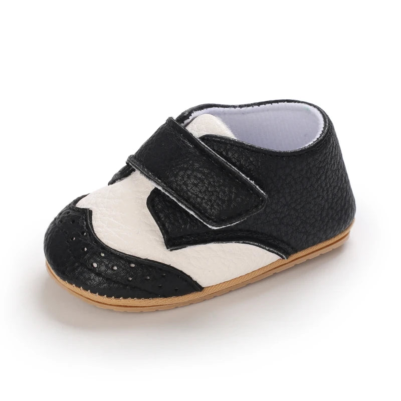 Baby Retro PU Leather First Walkers