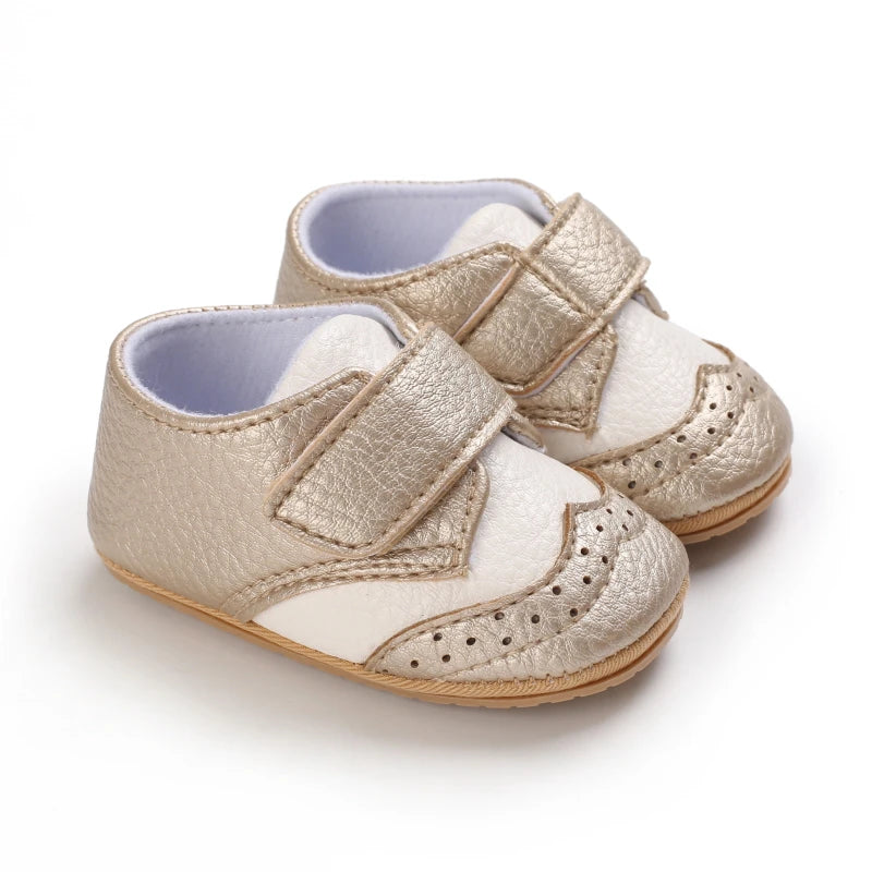 Baby Retro PU Leather First Walkers