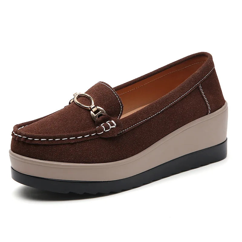 Women's Plus Size Wedge Loafers