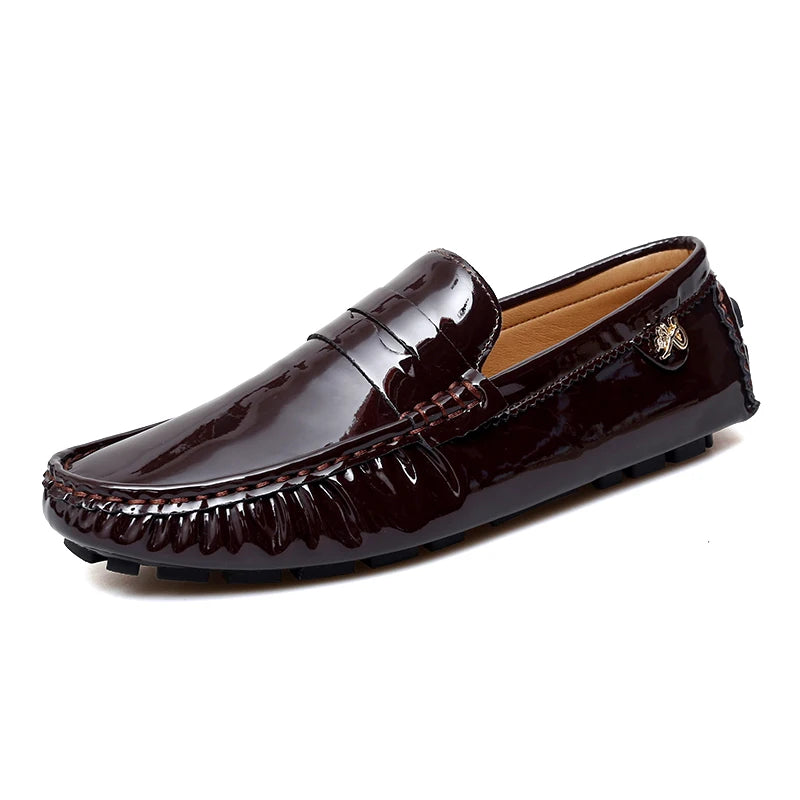 Women's Patent Leather Slip-On Loafers