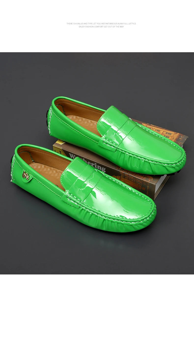 Women's Patent Leather Slip-On Loafers