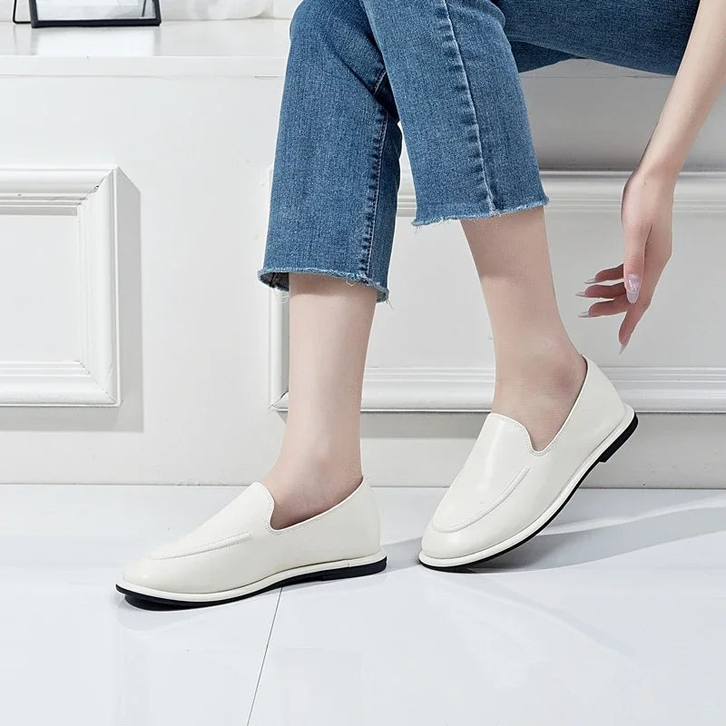 Women's Leather Mary Jane Loafers