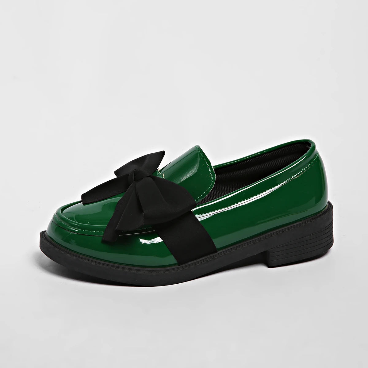 Women's Patent Leather Bow Loafers