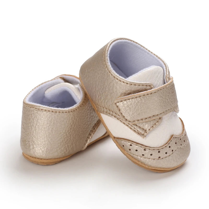 Baby Retro PU Leather First Walkers