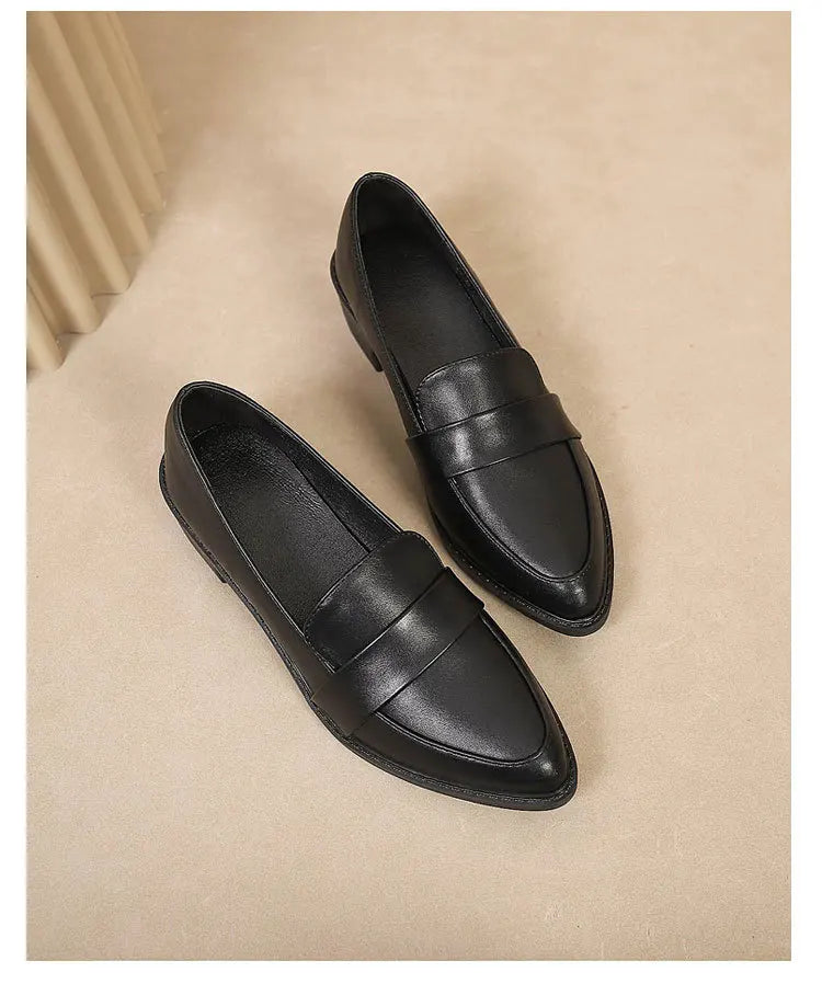 Women's Black Patent Leather Work Loafers