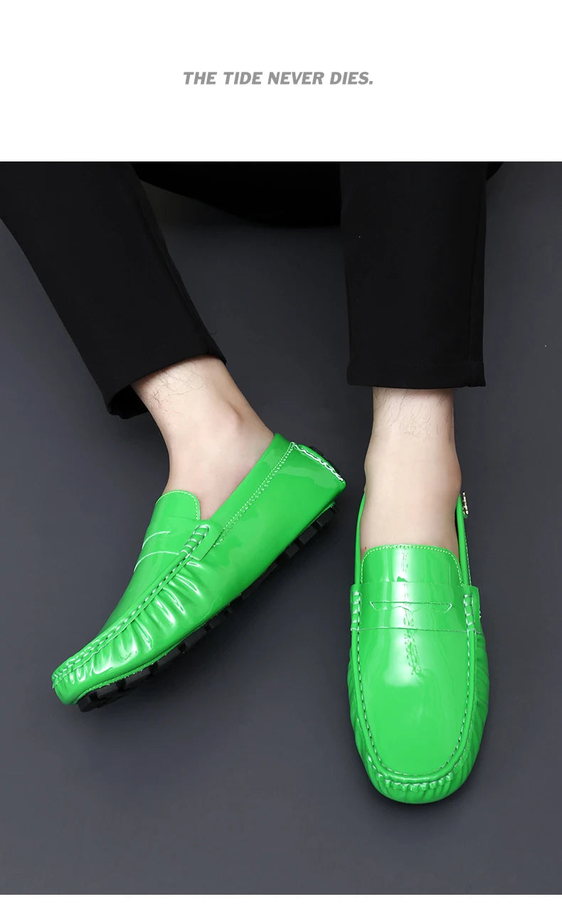 Women's Patent Leather Slip-On Loafers