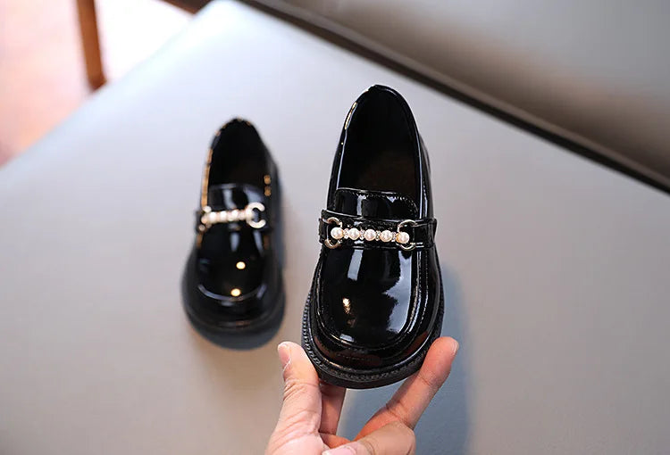 Girls' British Style Wedding Loafers