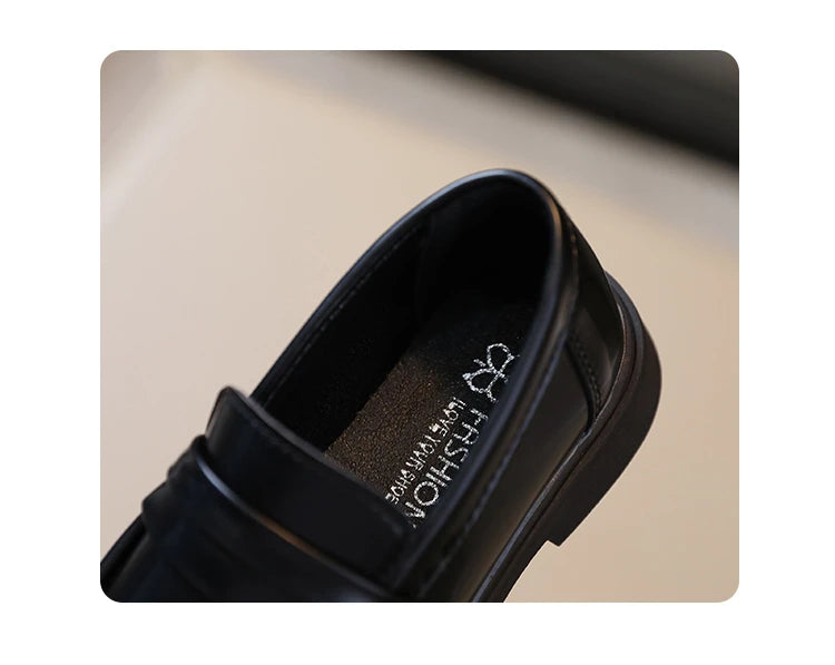 Girls' Round Toe Party Loafers
