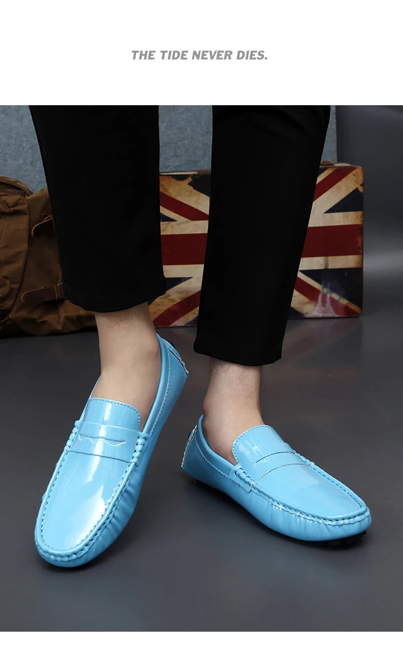 Women's Patent Leather Slip-On Loafers