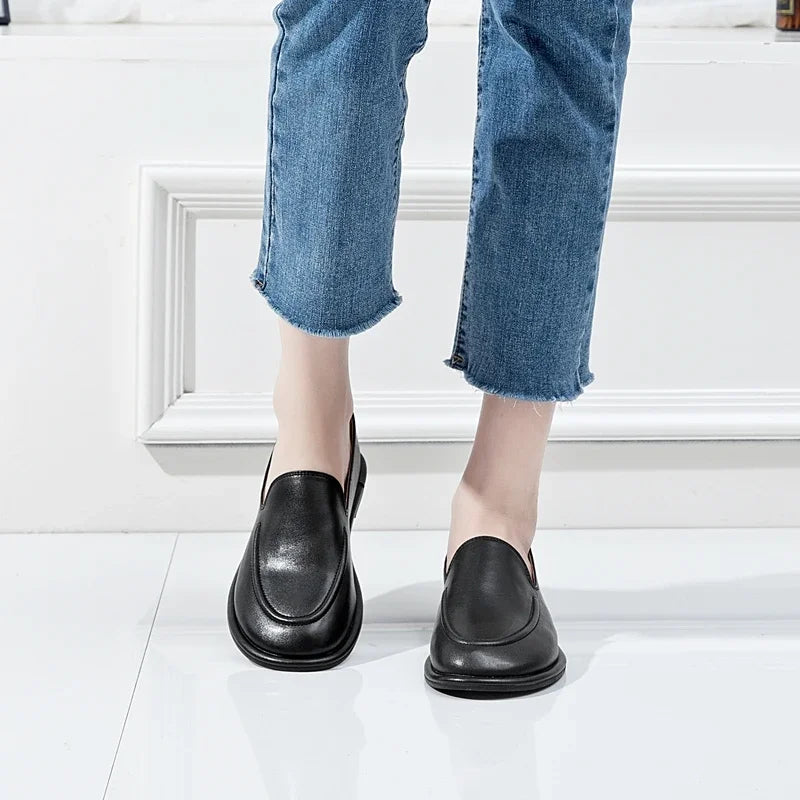 Women's Leather Mary Jane Loafers