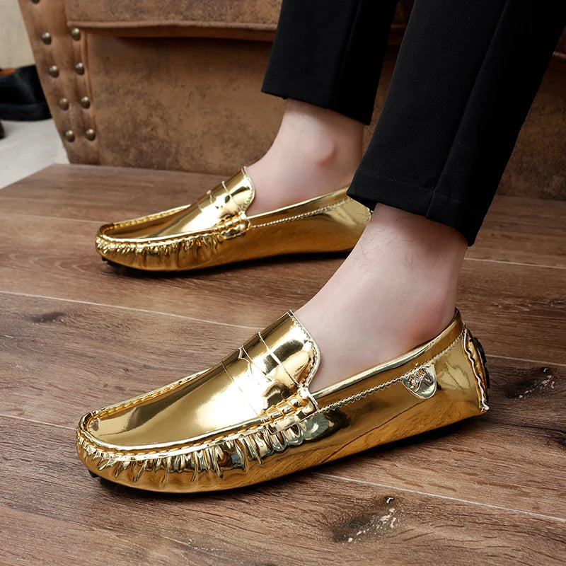 Women's Patent Leather Slip-On Loafers