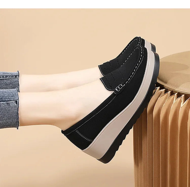 Women's Plus Size Wedge Loafers
