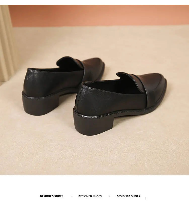 Women's Black Patent Leather Work Loafers
