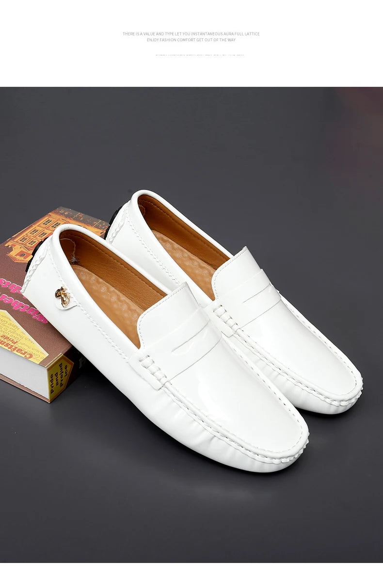 Women's Patent Leather Slip-On Loafers