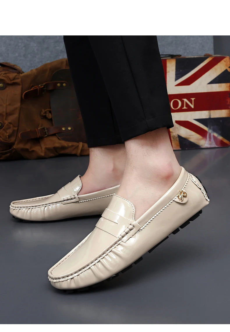 Women's Patent Leather Slip-On Loafers