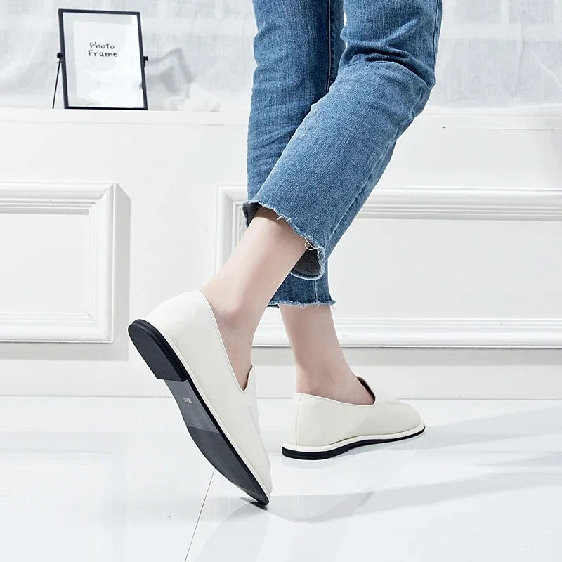 Women's Leather Mary Jane Loafers