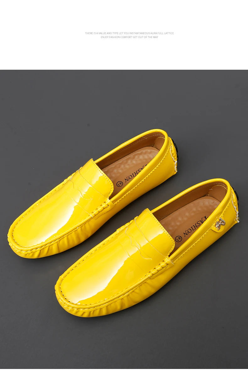 Women's Patent Leather Slip-On Loafers