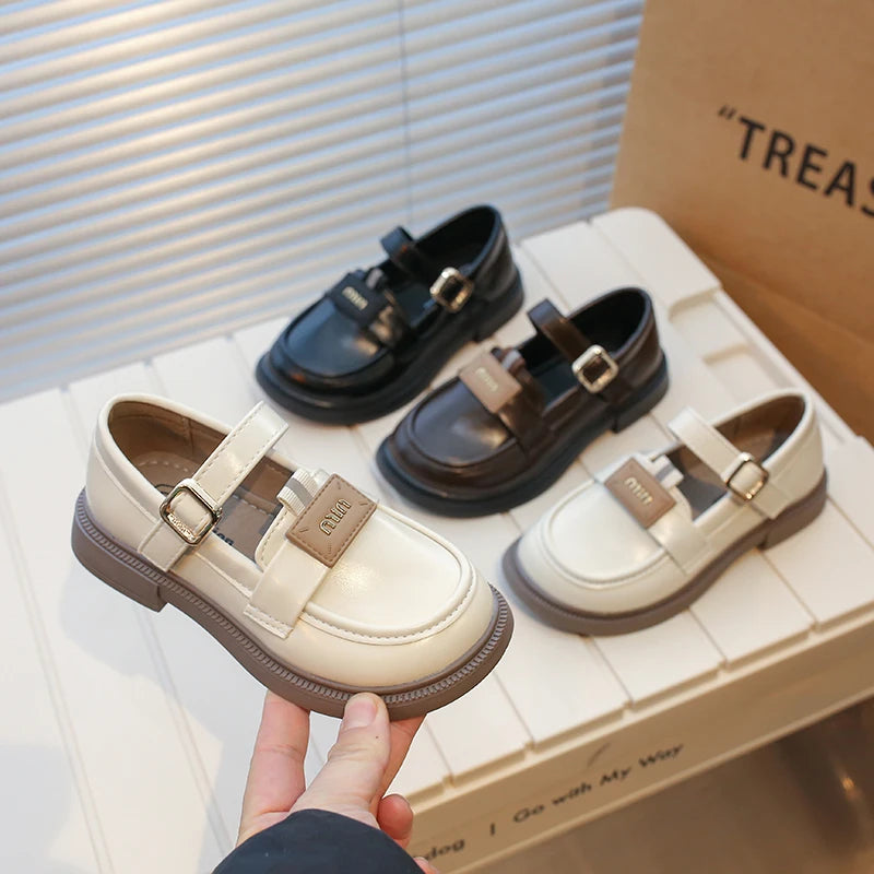 Kids' Designer Leather Party Flats