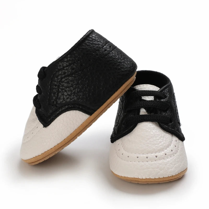 Baby Retro PU Leather First Walkers