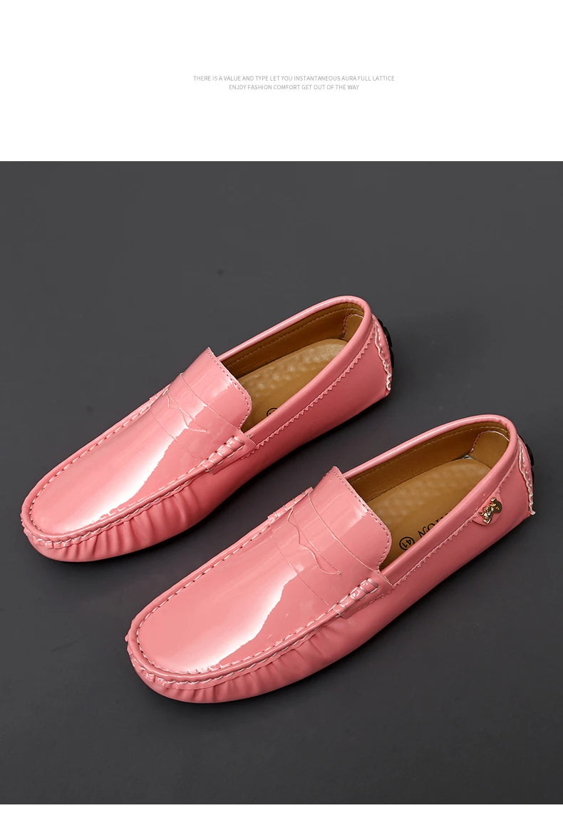 Women's Patent Leather Slip-On Loafers