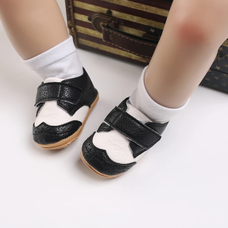 Baby Retro PU Leather First Walkers