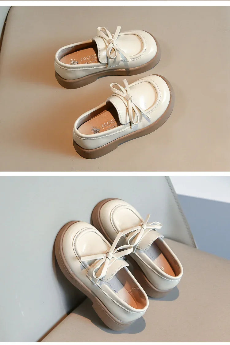 Kids' Black Thick Sole School Loafers