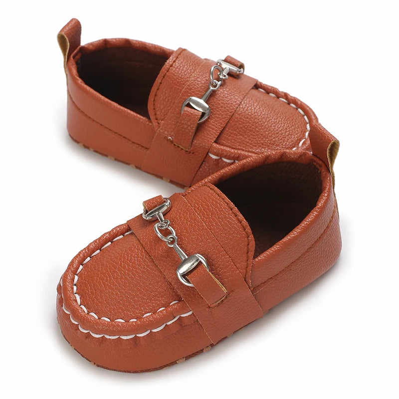 Baby Soft Bottom PU Bean Shoes
