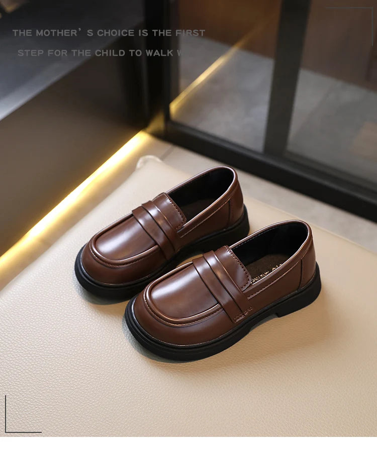 Girls' Round Toe Party Loafers